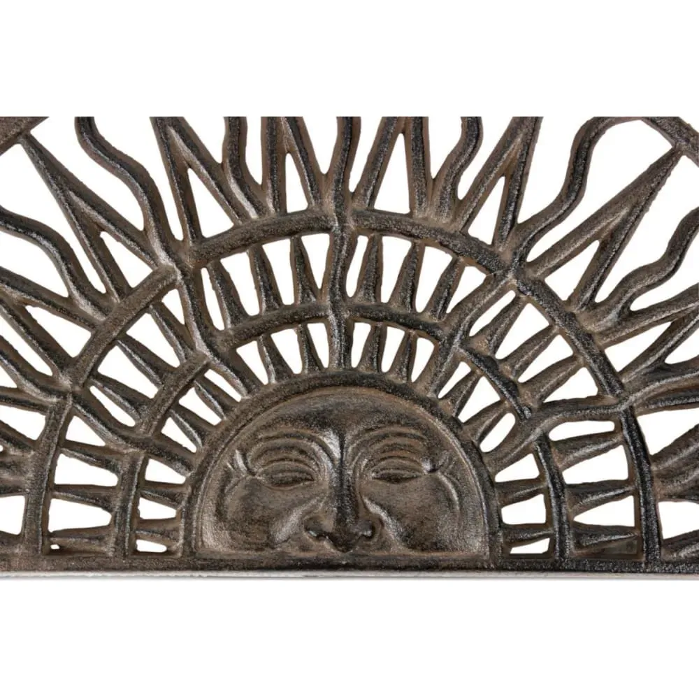 Illustration numéro 3 du produit Paillasson demi lune fonte marron