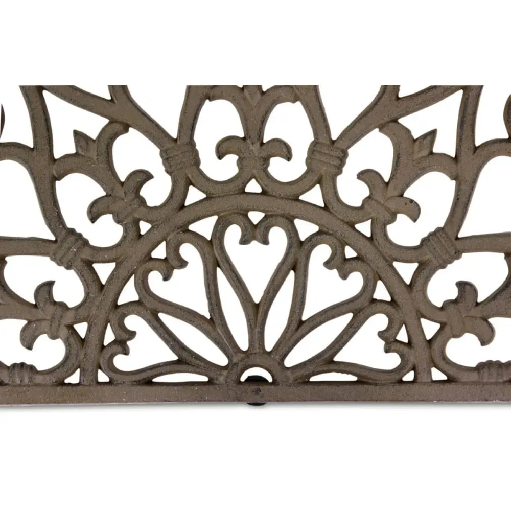 Illustration numéro 3 du produit Paillasson demi lune fonte marron