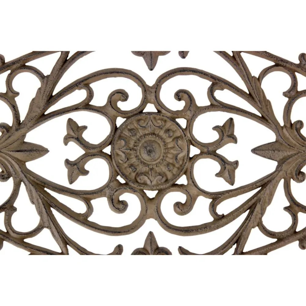 Illustration numéro 3 du produit Paillasson lune fonte marron