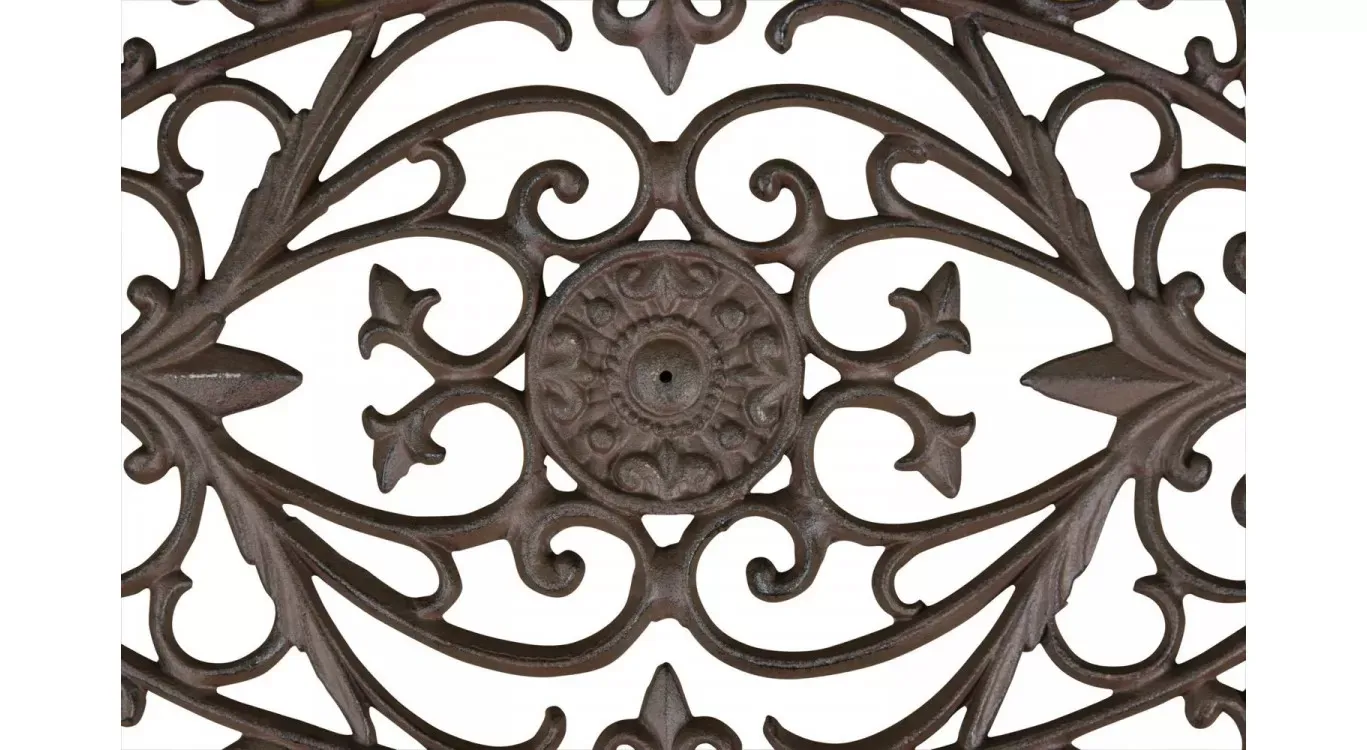 Illustration numéro 3 du produit Paillasson lune fonte marron