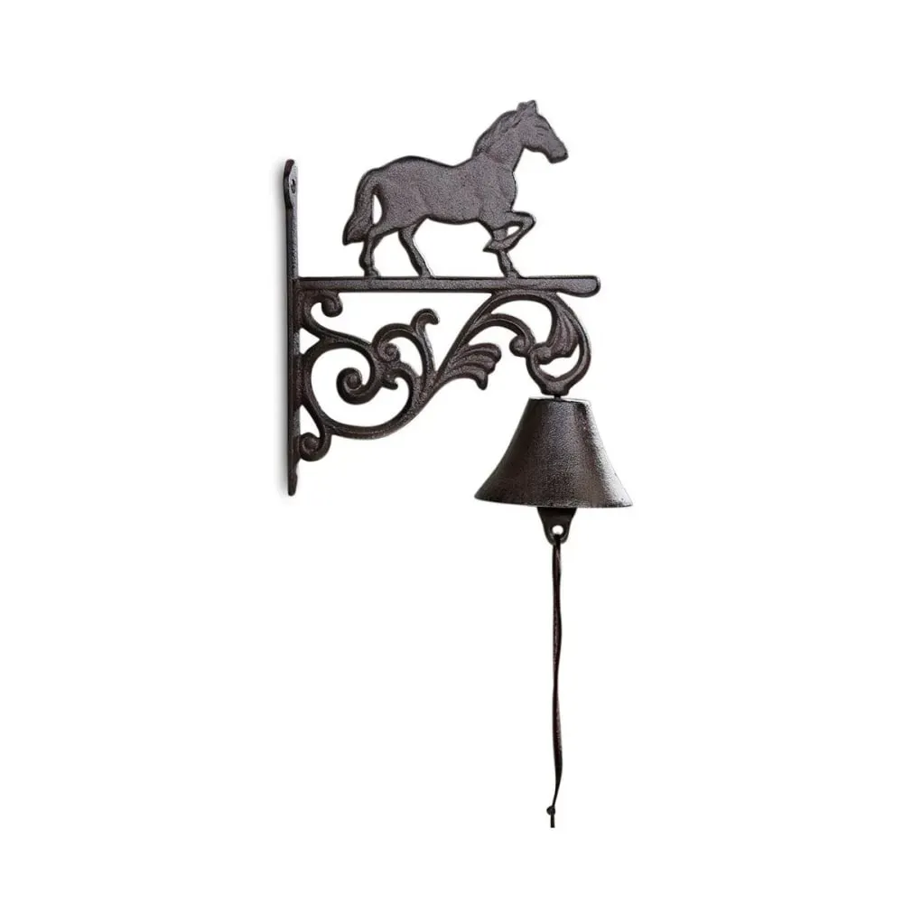 Illustration numéro 3 du produit Cloche cheval fonte marron