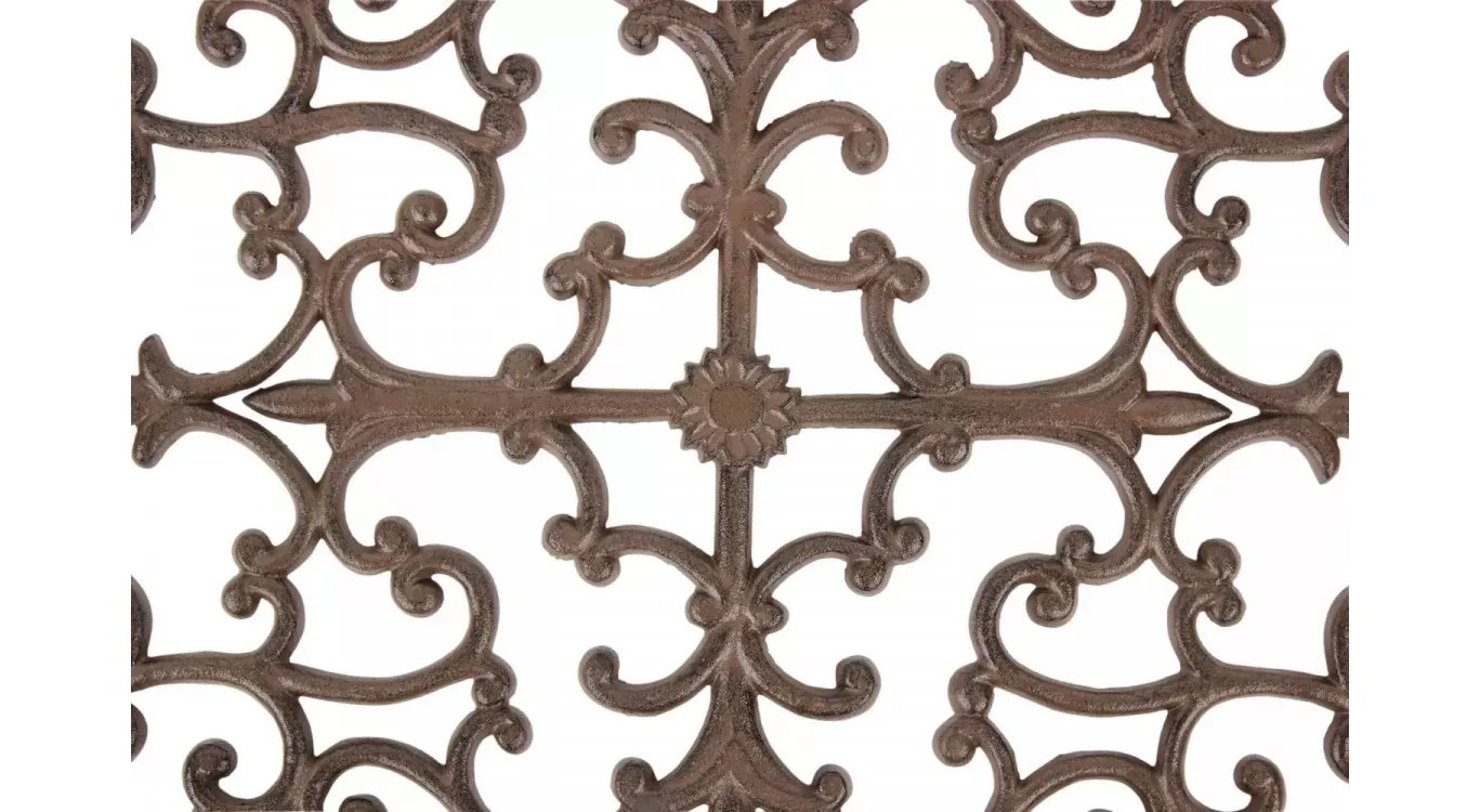 Illustration numéro 3 du produit Paillasson rectangulaire fonte marron