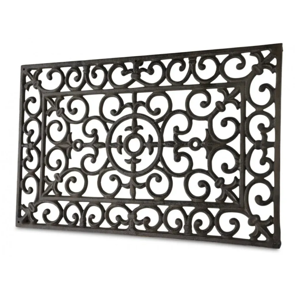 Illustration numéro 3 du produit Paillasson rectangulaire fonte marron