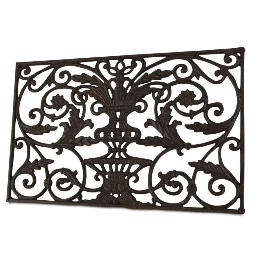 Illustration numéro 3 du produit Paillasson rectangulaire fonte marron