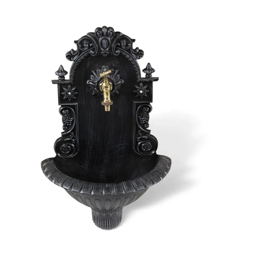 Illustration numéro 3 du produit Fontaine de jardin en aluminium gris