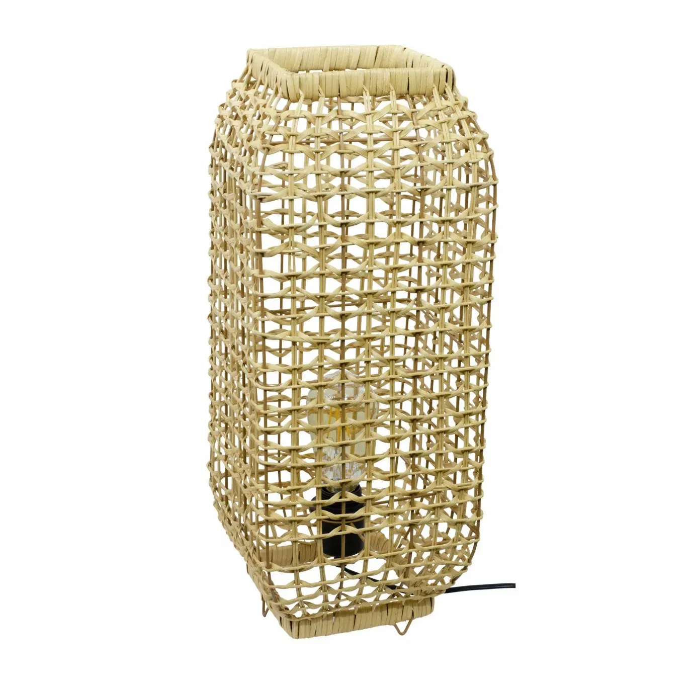 Illustration numéro 3 du produit Lampe en rotin tressé