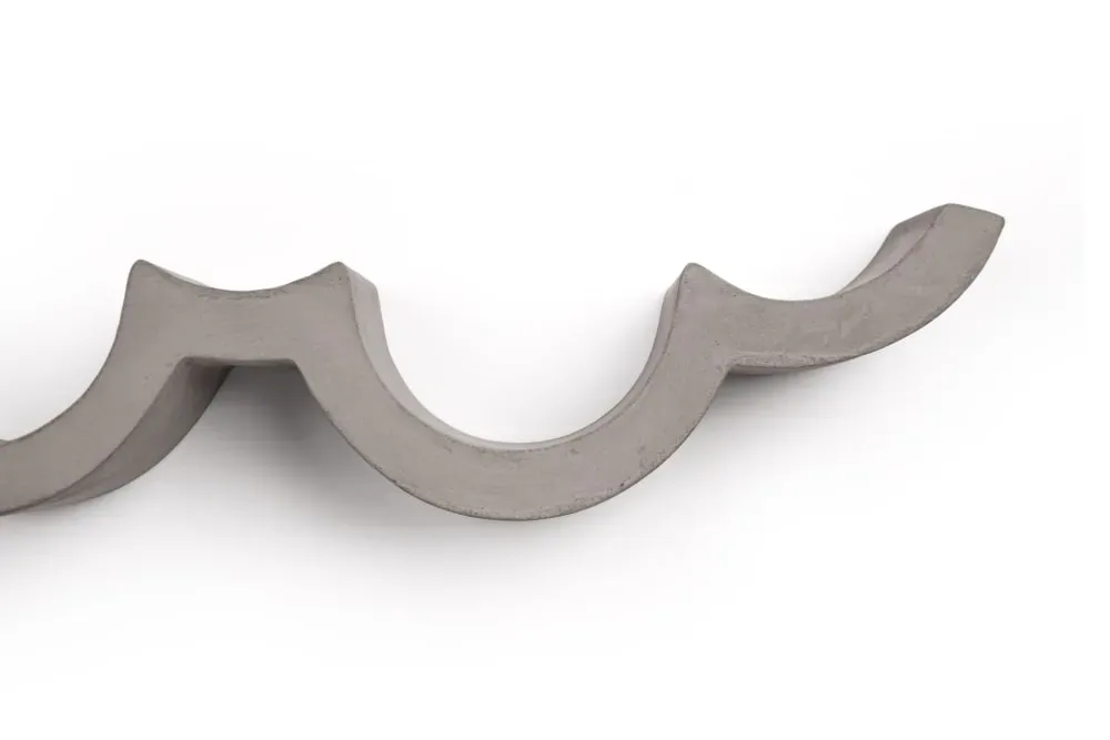 Illustration numéro 3 du produit Etagère papier toilette design en béton gris - 55x10cm