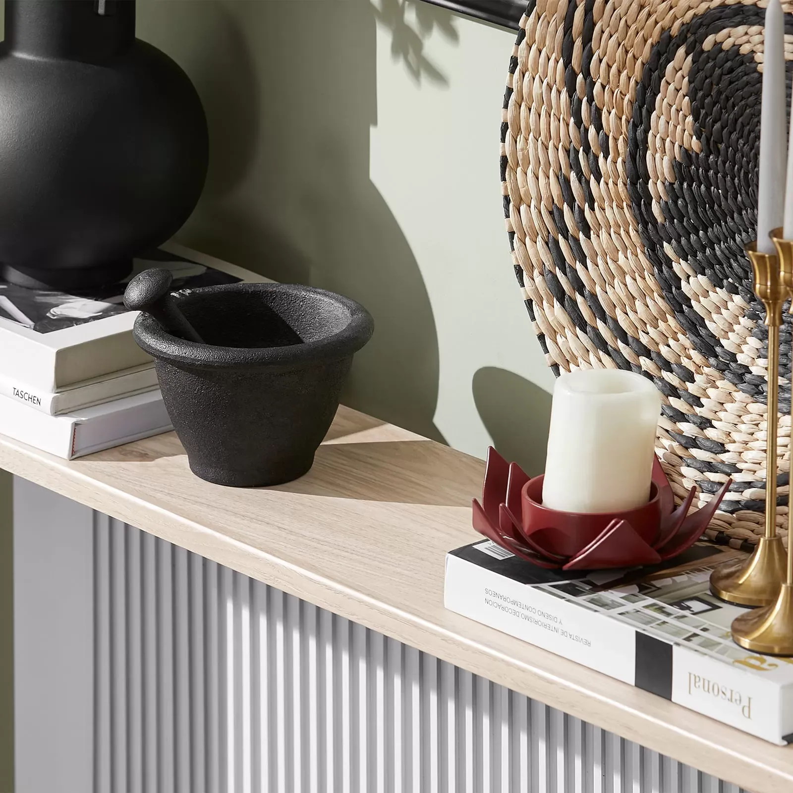 Illustration numéro 3 du produit Table console cadre en fer marron