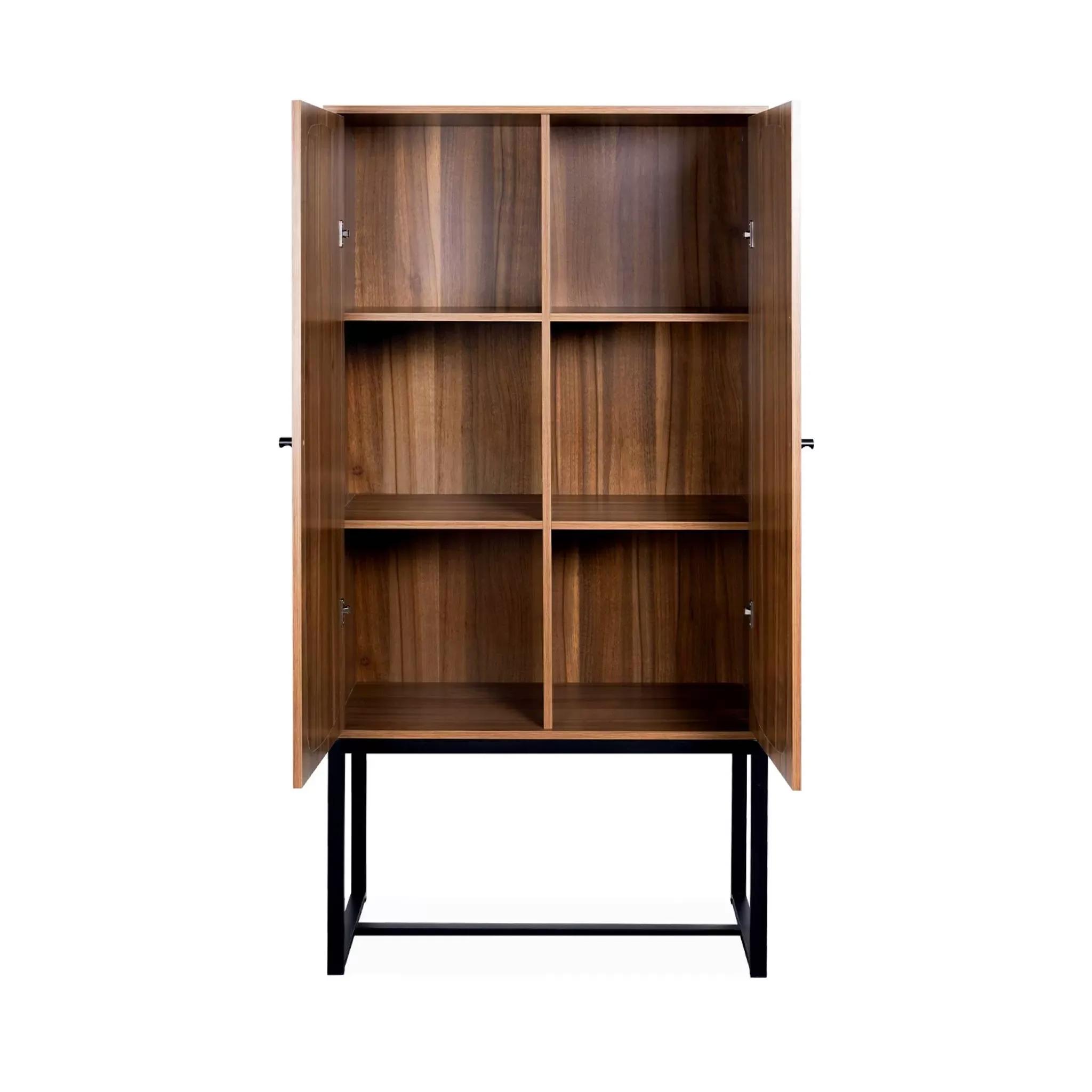 Illustration numéro 3 du produit Buffet cannage et décor bois 2 portes 165 cm