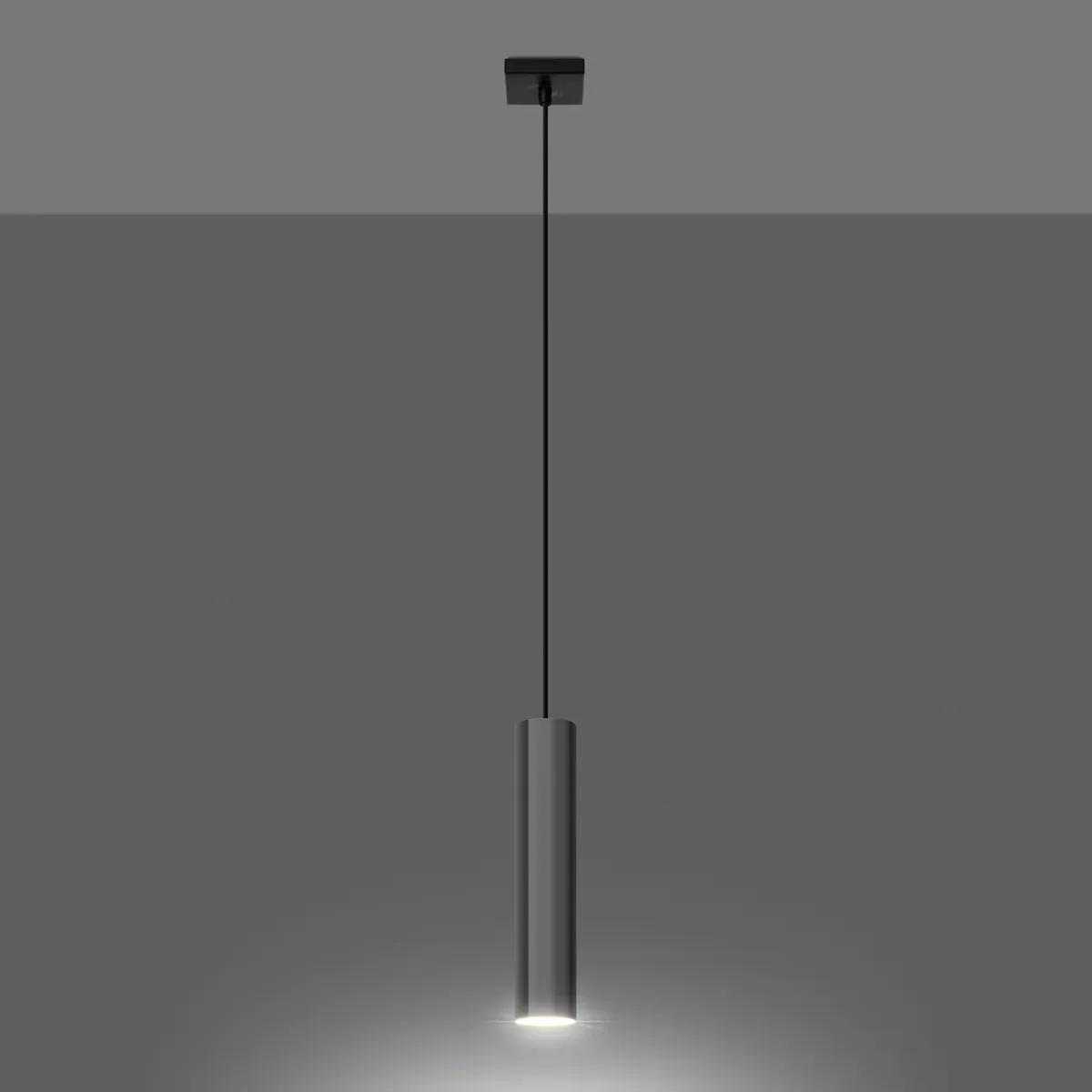 Illustration numéro 3 du produit Lampe suspendue acier chrome H 36 cm