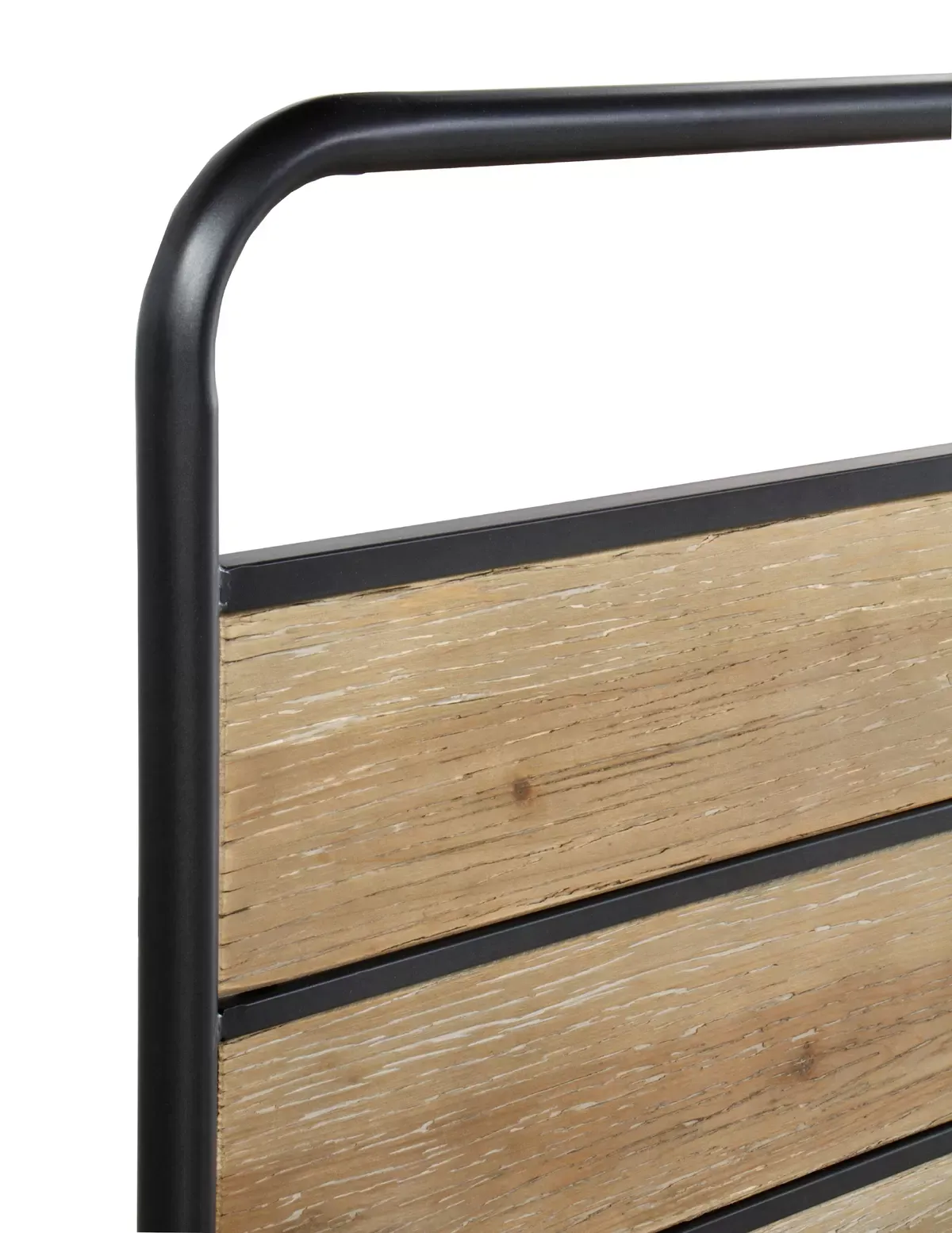 Illustration numéro 3 du produit Tête de lit en fer et bois de sapin 145x60 cm