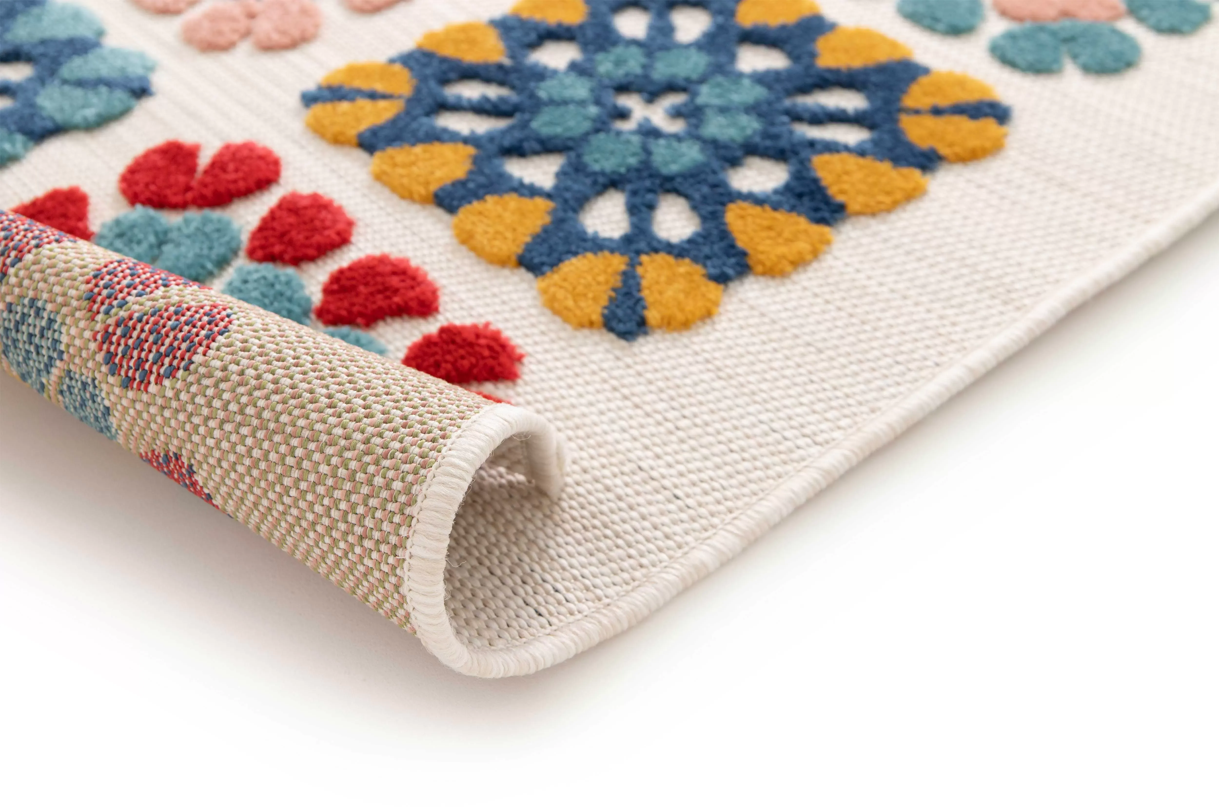 Illustration numéro 3 du produit Tapis d'extérieur a relief multicolore 160x230 cm