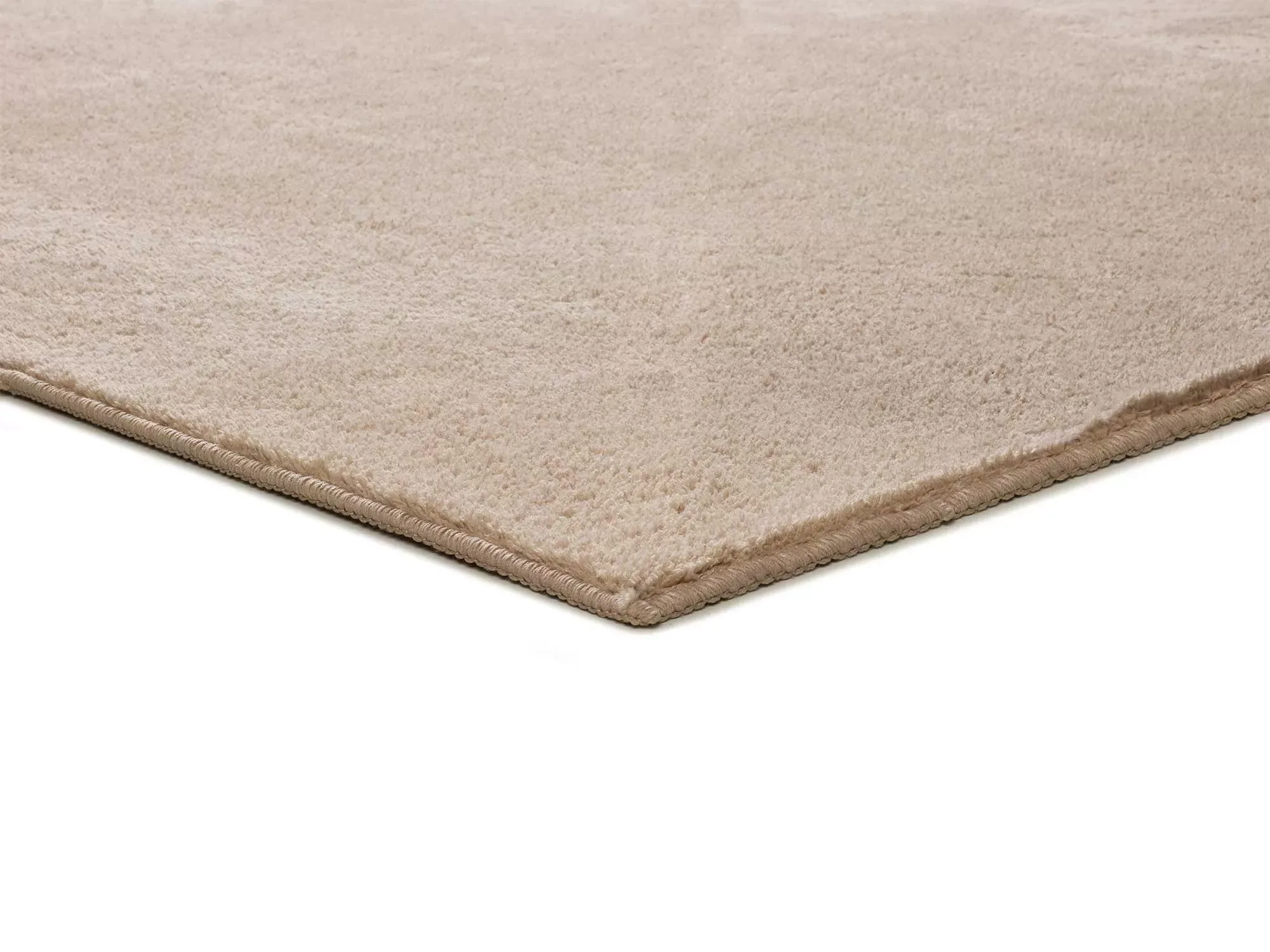 Illustration numéro 3 du produit Tapis descente de lit lavable beige antidérapant 60x100 cm