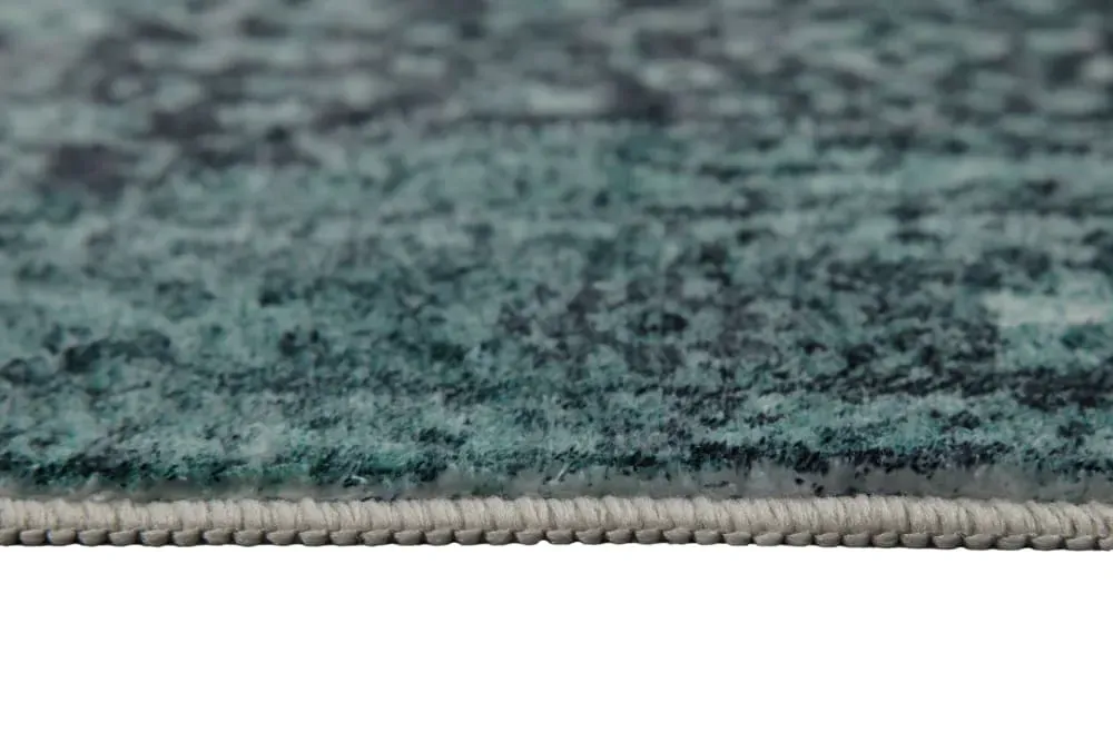 Illustration numéro 3 du produit Tapis de bain vert motif classique vintage imprimé  55x65