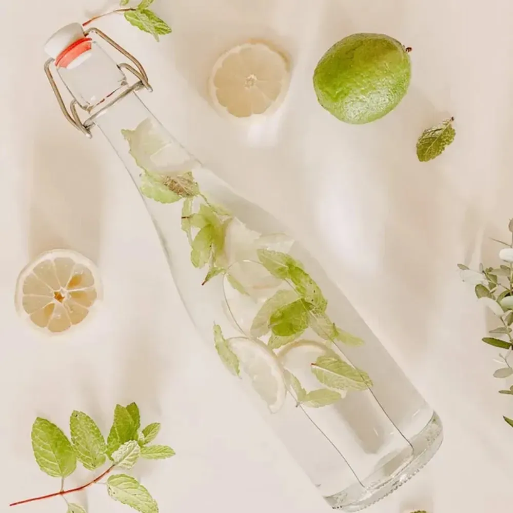 Illustration numéro 3 du produit Lot de 6 bouteilles en verre 75cL avec bouchon mécanique