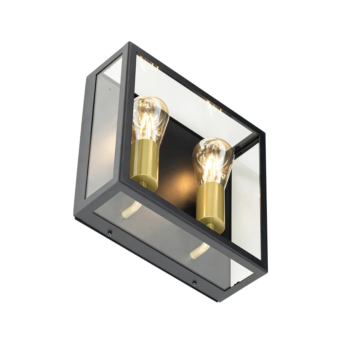 Illustration numéro 3 du produit Plafonnier extérieur en acier laiton