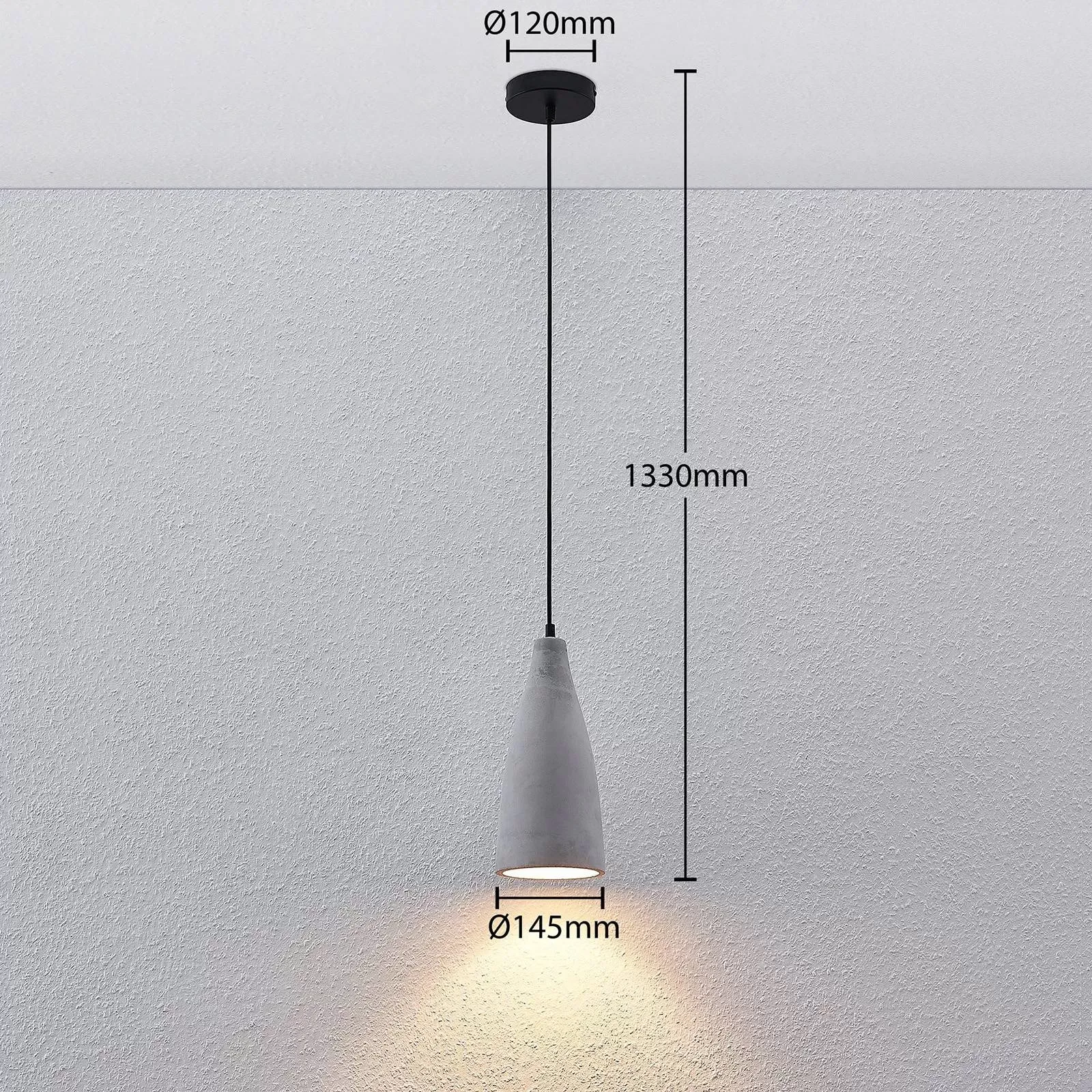 Illustration numéro 3 du produit Suspension en béton Gris