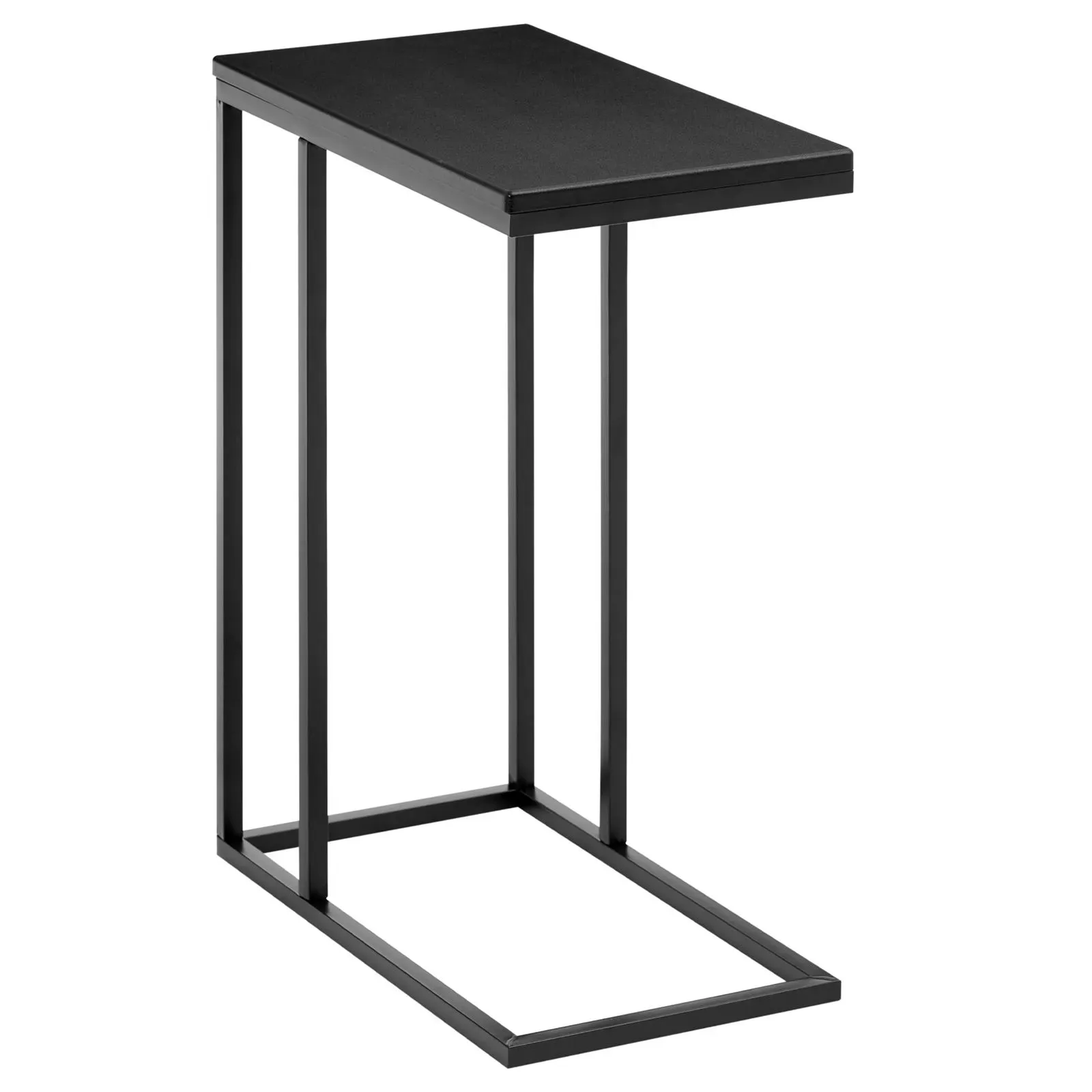 Illustration numéro 3 du produit Table d'appoint avec plateau en méal, noir