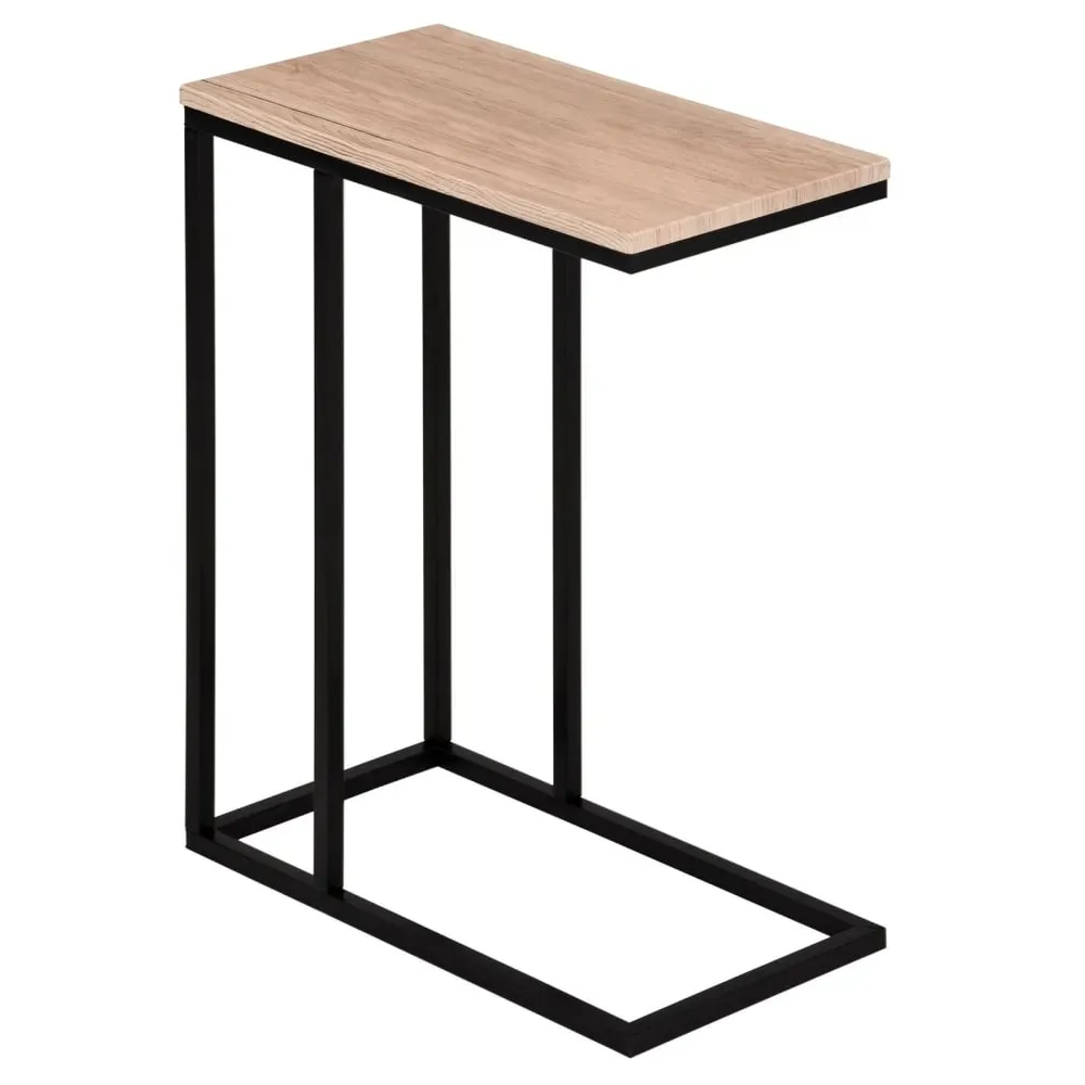 Illustration numéro 3 du produit Table d'appoint avec plateau, effet chêne sauvage