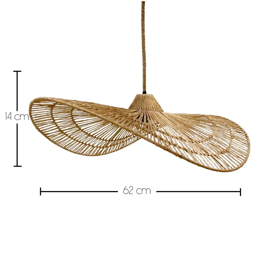 Illustration numéro 3 du produit Suspension solaire Jute Beige d63cm