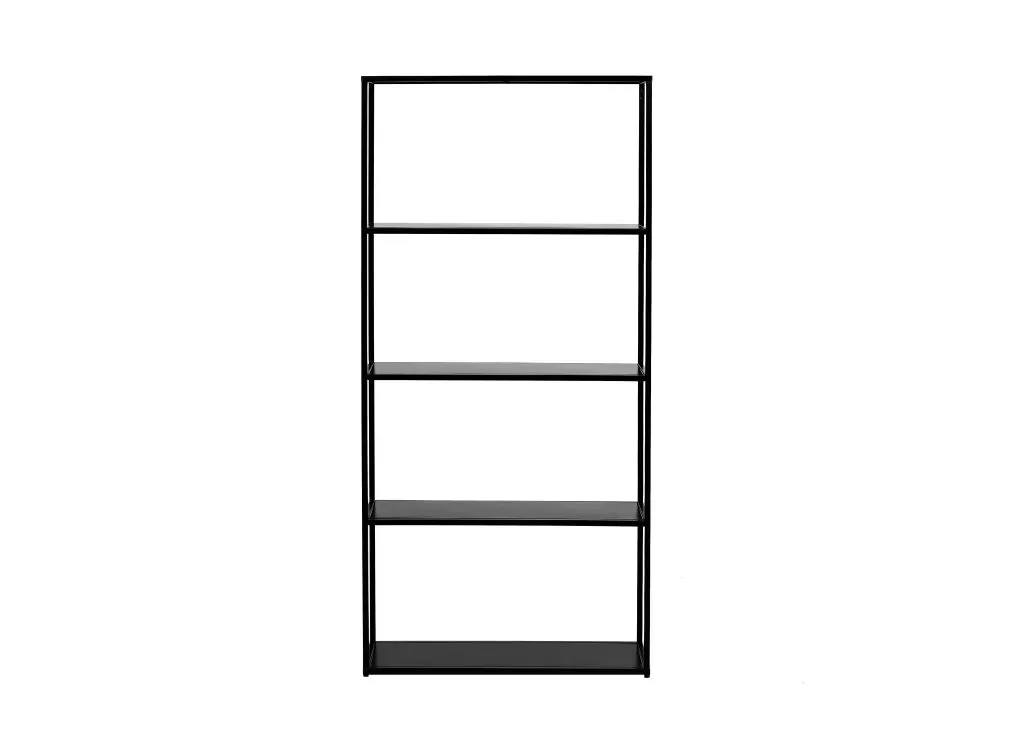 Illustration numéro 3 du produit Etagère en métal - 75 x 27 x 154 cm - Noir