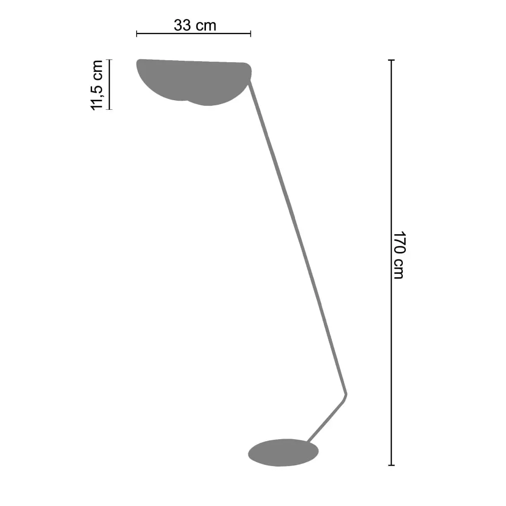 Illustration numéro 3 du produit Lampadaire liseuse  métal,Rose , H 174xD33xP70cm