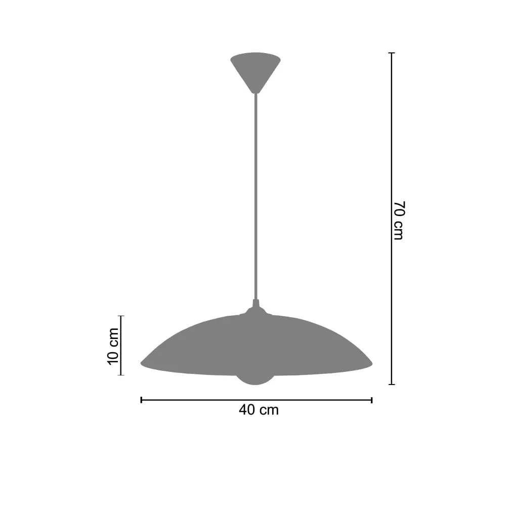 Illustration numéro 3 du produit Suspension  métal,Aluminium,H70xD40x P 40cm