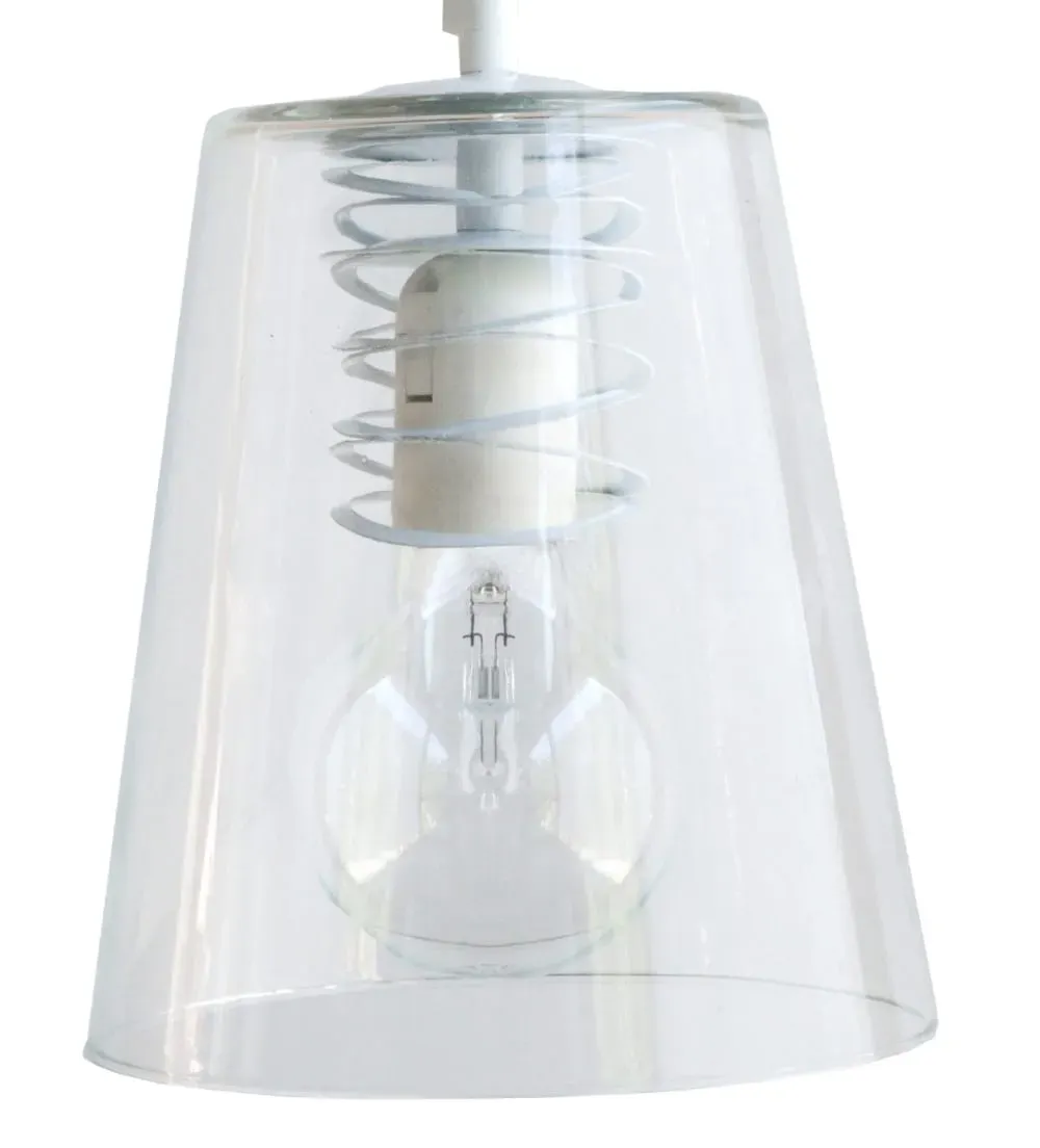 Illustration numéro 3 du produit Suspension  verre,Blanc ,H80xD18xP18cm