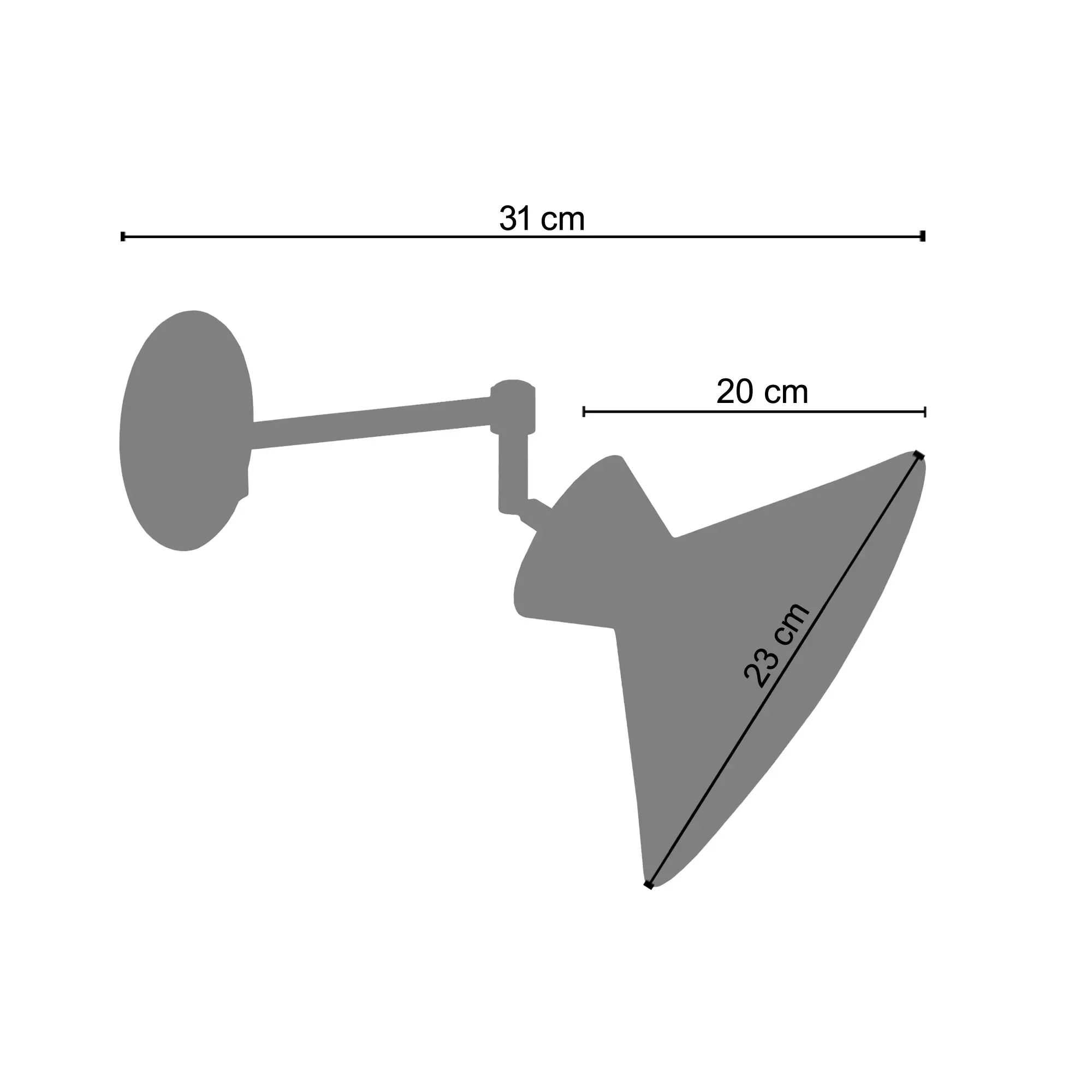 Illustration numéro 3 du produit Applique métal  cuivre 31  cm