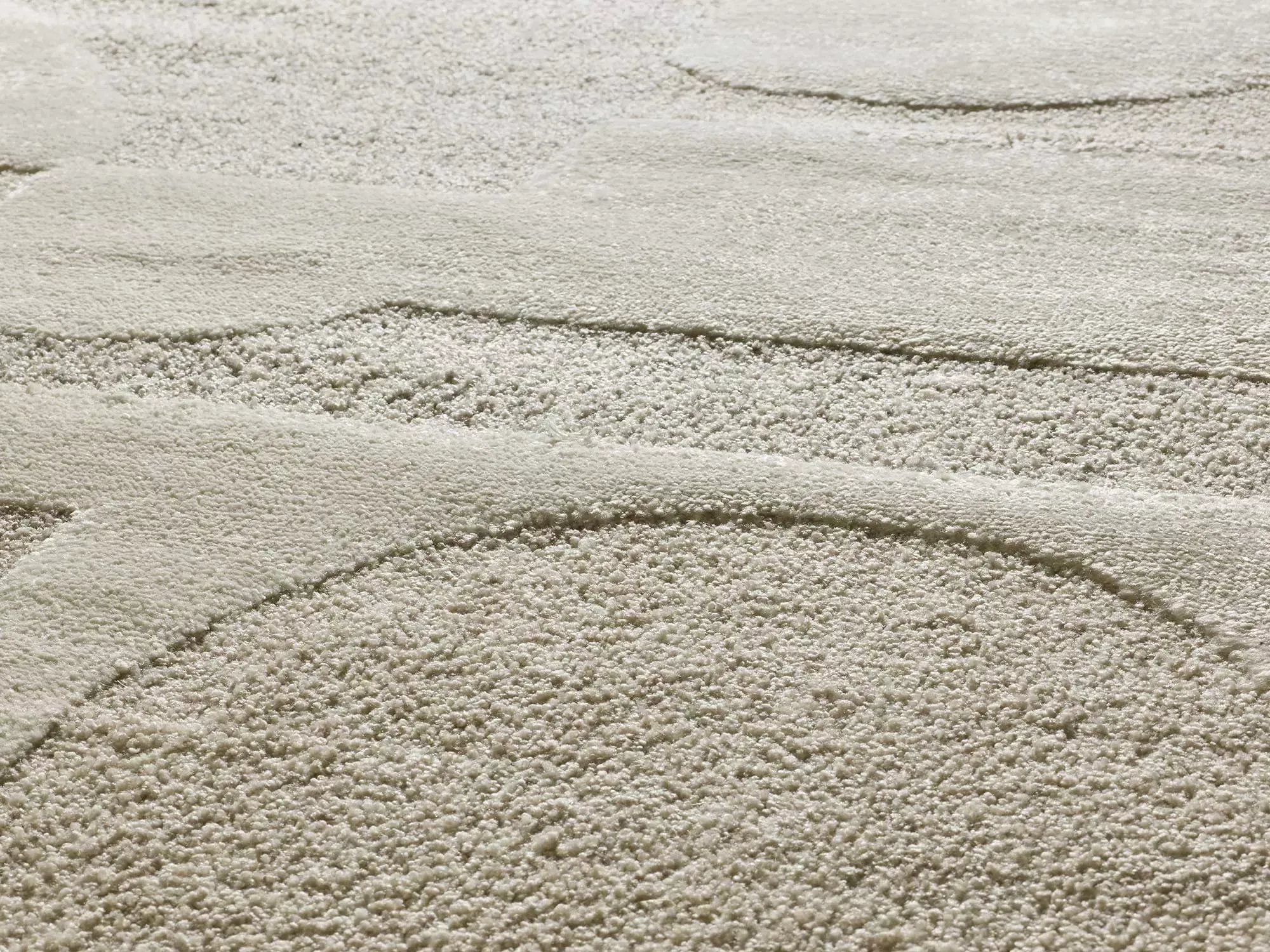 Illustration numéro 3 du produit Tapis à relief moderne crème/gris 160x230 cm