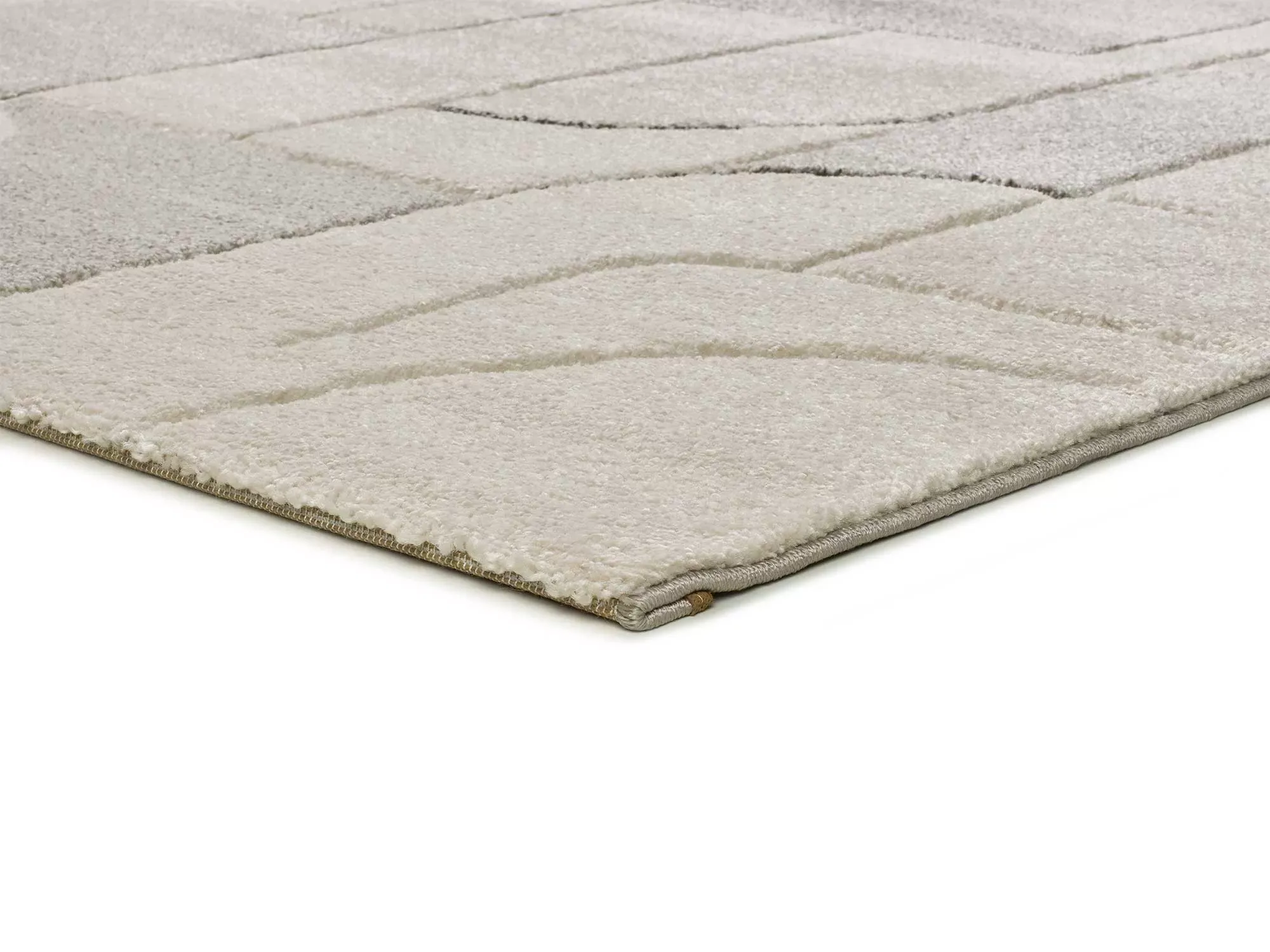 Illustration numéro 3 du produit Tapis géométrique crème 120x170 cm