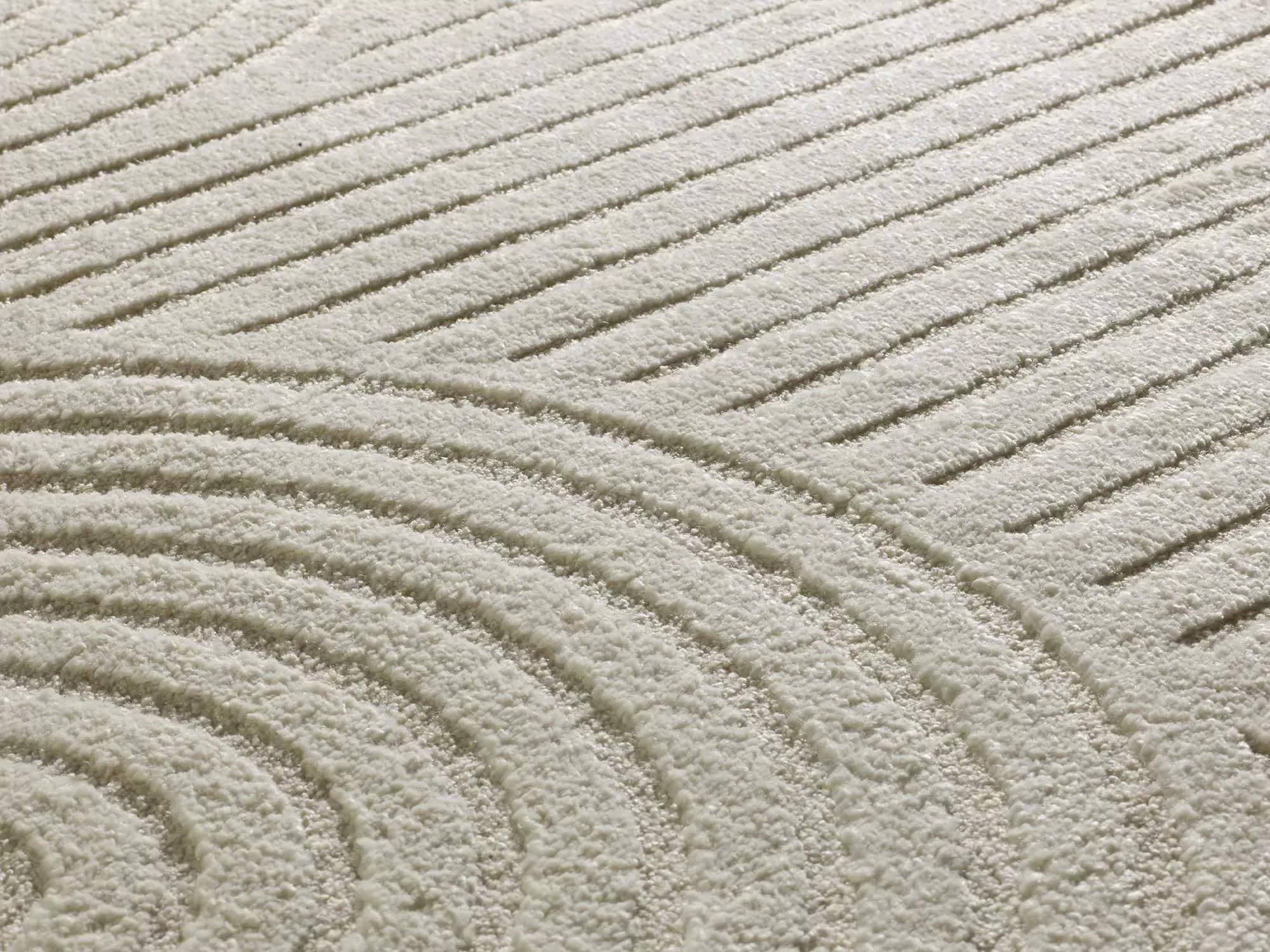 Illustration numéro 3 du produit Tapis à relief moderne crème 120x170 cm