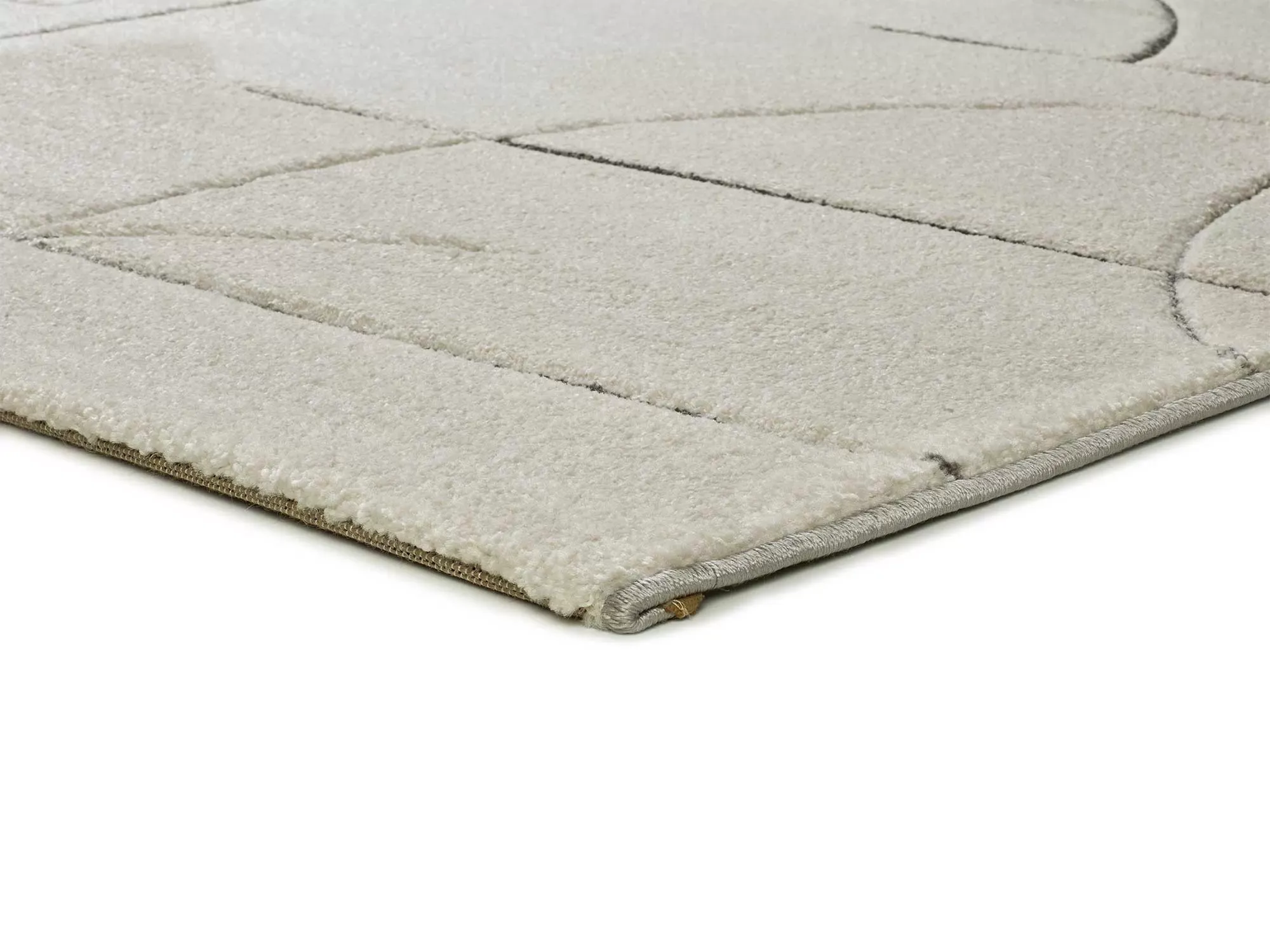 Illustration numéro 3 du produit Tapis géométrique crème 120x170 cm