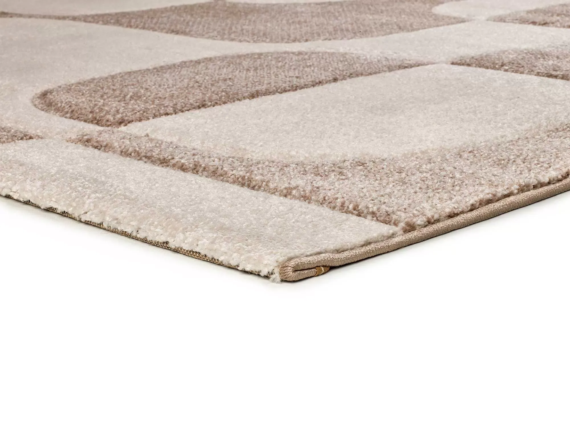 Illustration numéro 3 du produit Tapis formes organiques crème/beige 120x170 cm