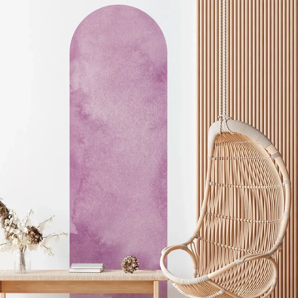 Illustration numéro 3 du produit Papier Peint arche rose aquarelle 90x30cm