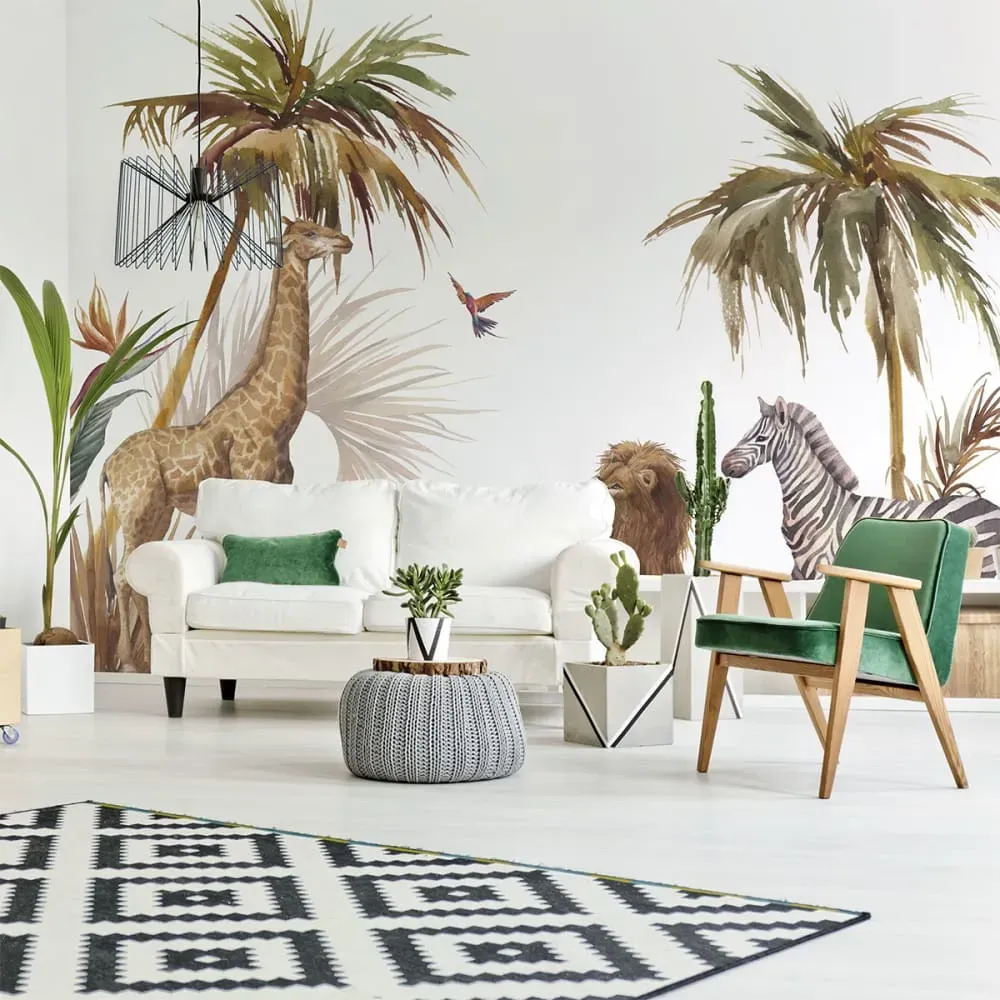 Illustration numéro 3 du produit Papier Peint jungle 280x360cm