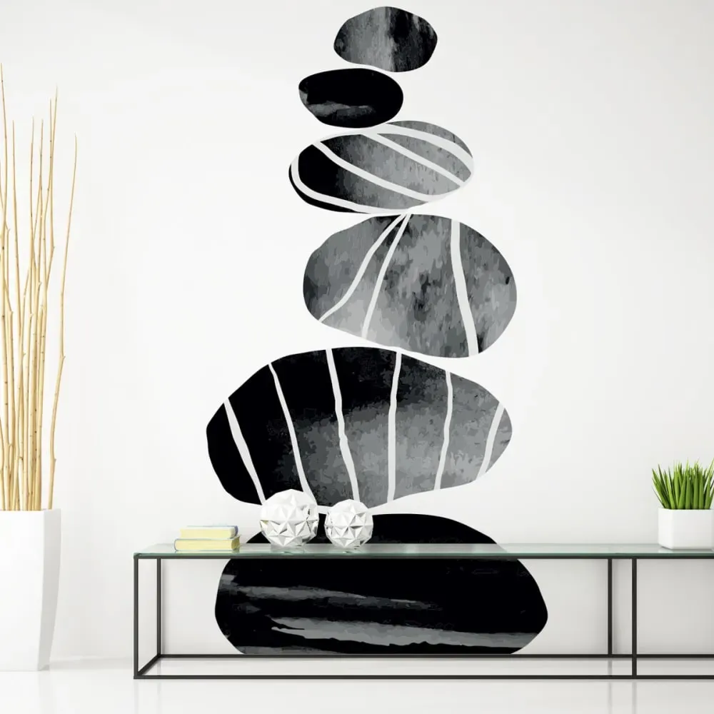 Illustration numéro 3 du produit Papier Peint galets 90x90cm