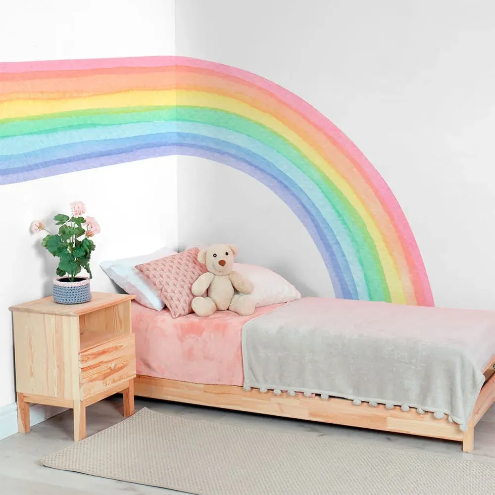 Illustration numéro 3 du produit Papier Peint fresque arcenciel aquarelle 250x120cm