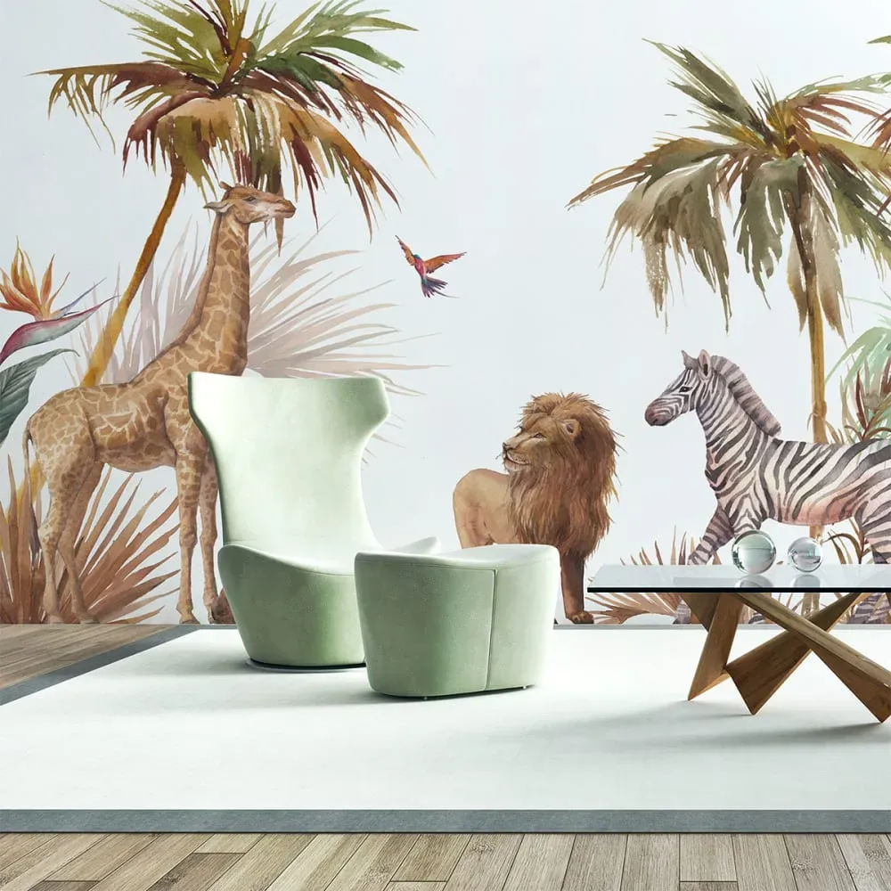 Illustration numéro 3 du produit Papier Peint jungle sauvage 280x480cm