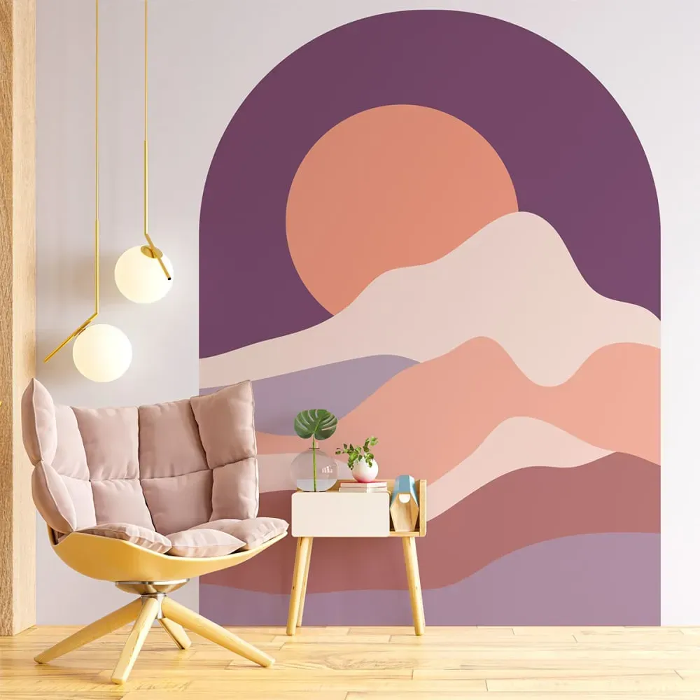 Illustration numéro 3 du produit Papier Peint arche au crépuscule féerique 160x120cm