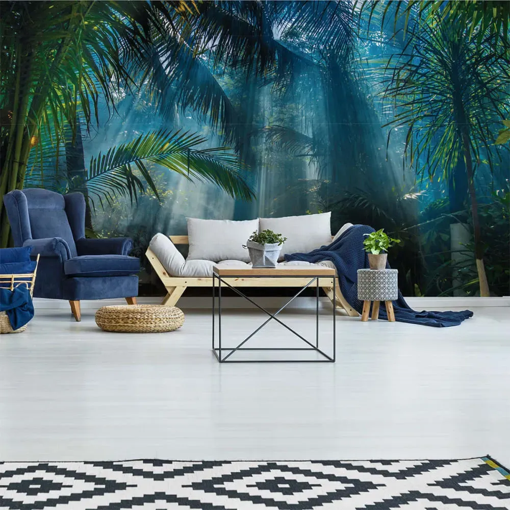 Illustration numéro 3 du produit Papier Peint jungle tropicale 250x480cm