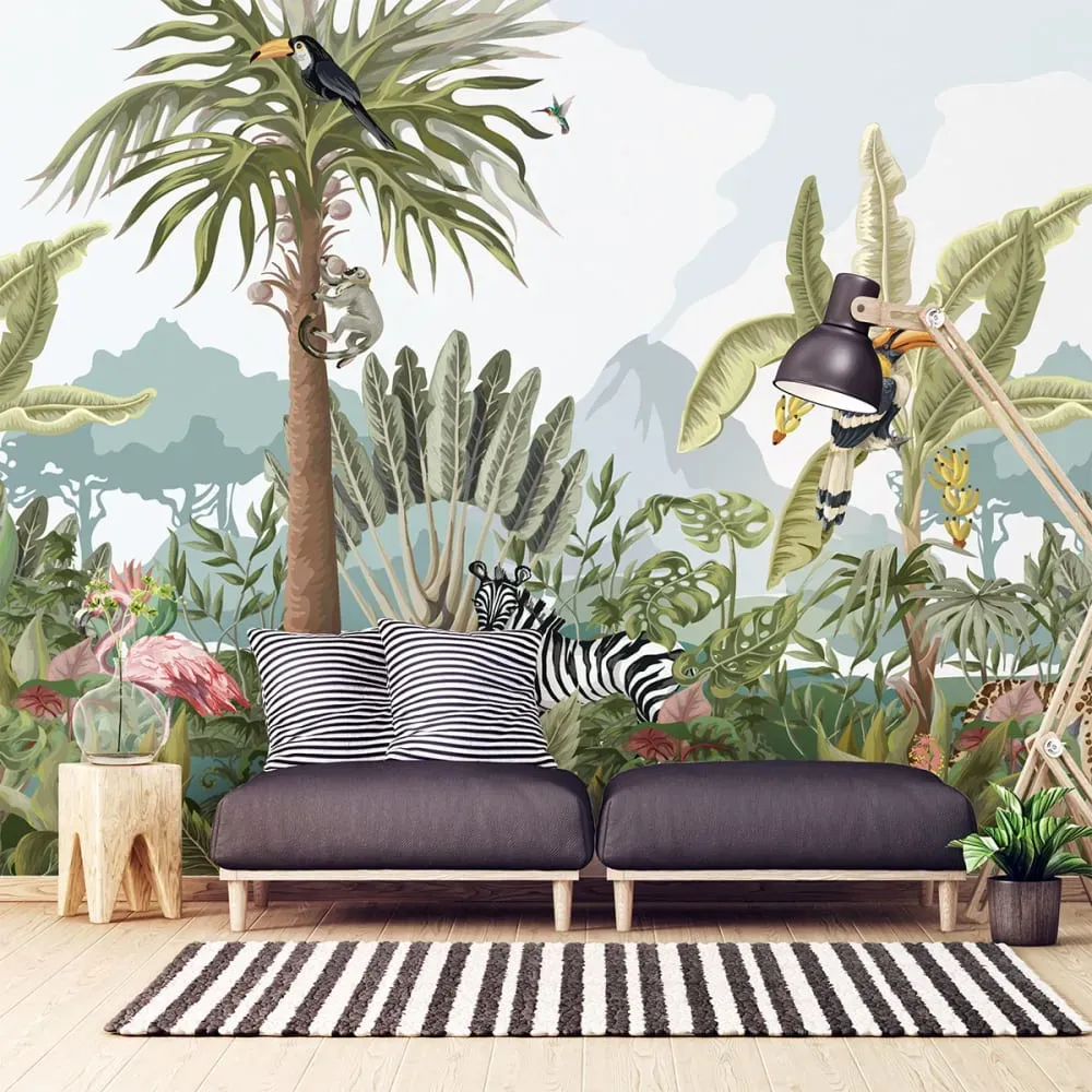 Illustration numéro 3 du produit Papier Peint oasis tropical 250x360cm