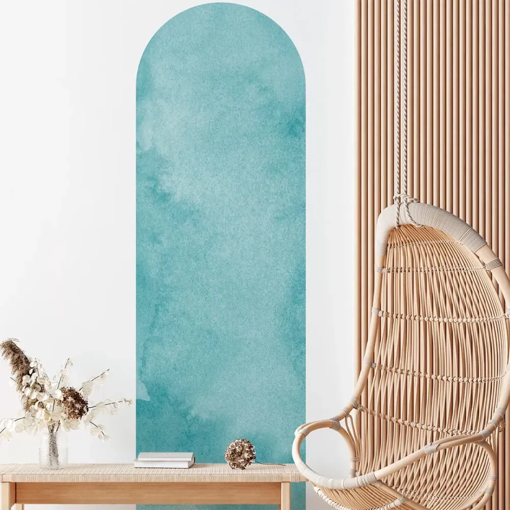 Illustration numéro 3 du produit Papier Peint arche bleu aquarelle 140x45cm