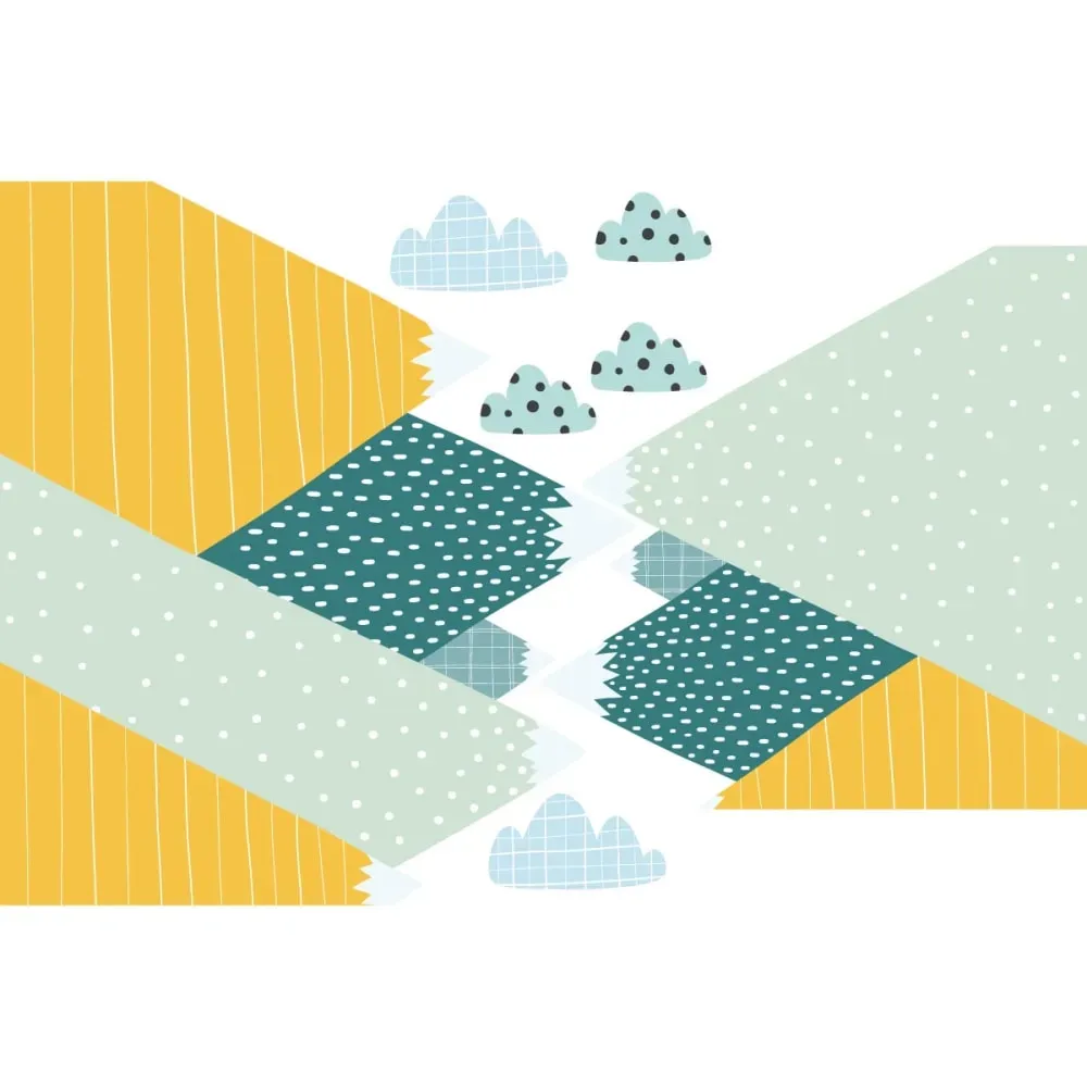 Illustration numéro 3 du produit Papier Peint montagnes scandinaves ziska 60x90cm