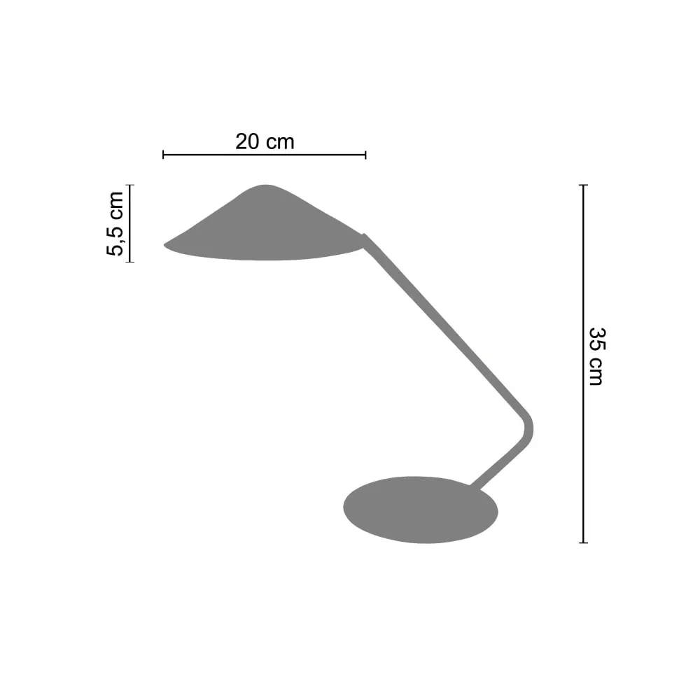 Illustration numéro 3 du produit Lampes à poser bureau métal,beige,H35xD20xP49cm