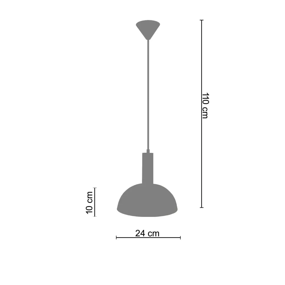 Illustration numéro 3 du produit Suspension  métal,Bleu,H 110xD 24xP24cm