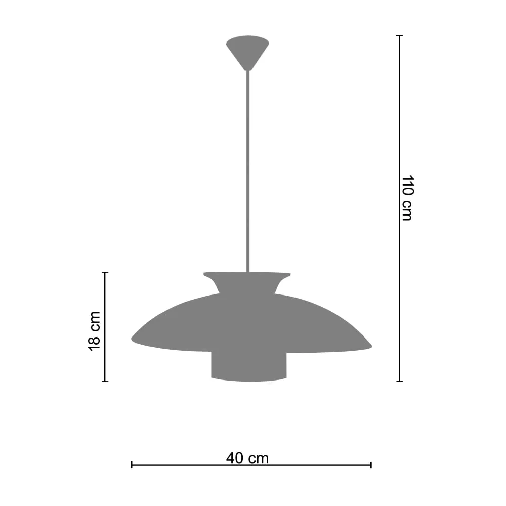 Illustration numéro 3 du produit Suspension  métal,Orange ,H110xD40xP40 cm