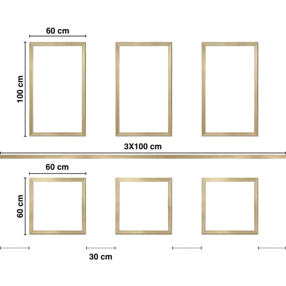 Illustration numéro 3 du produit Kit de 6 moulures murales en Pin des Landes - Prêt à coller et peindre
