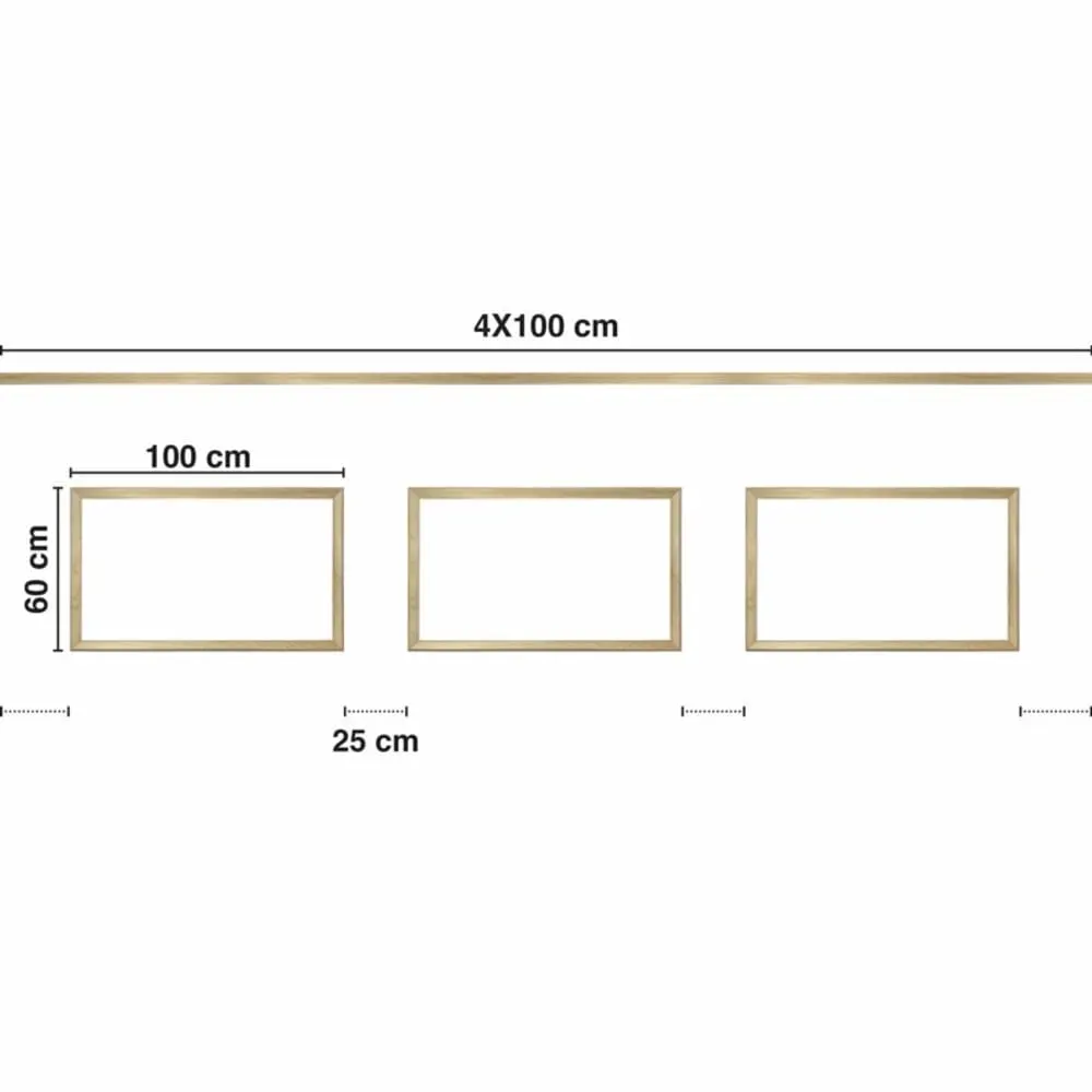 Illustration numéro 3 du produit Kit de 3 moulures murales en Pin des Landes - Prêt à coller et peindre