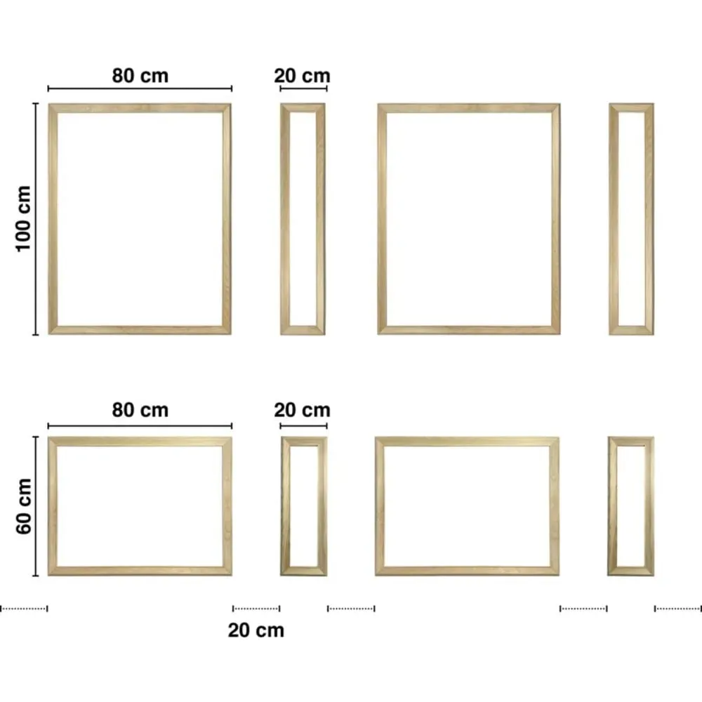 Illustration numéro 3 du produit Kit de 8 moulures murales en Pin des Landes - Prêt à coller et peindre
